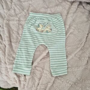 Disney Baby Lion King Green and White Striped Pants